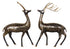 Brass Showpiece Deer Pair Statue With Black Finish 1.295kg